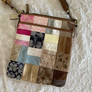 Patchwork Coach Messenger Bag